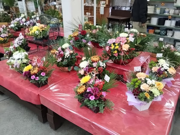 正月アレンジメント 正月祝い花