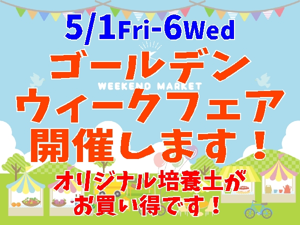 ゴールデンウィークフェア